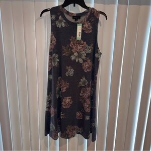 Fortune + Ivy Sabrina Knit Dress Blue Floral